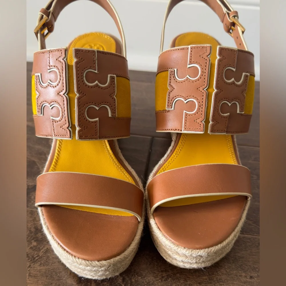 Tory Burch Ines Wedge Espadrille Platform Sandals. 8M. New, no box.